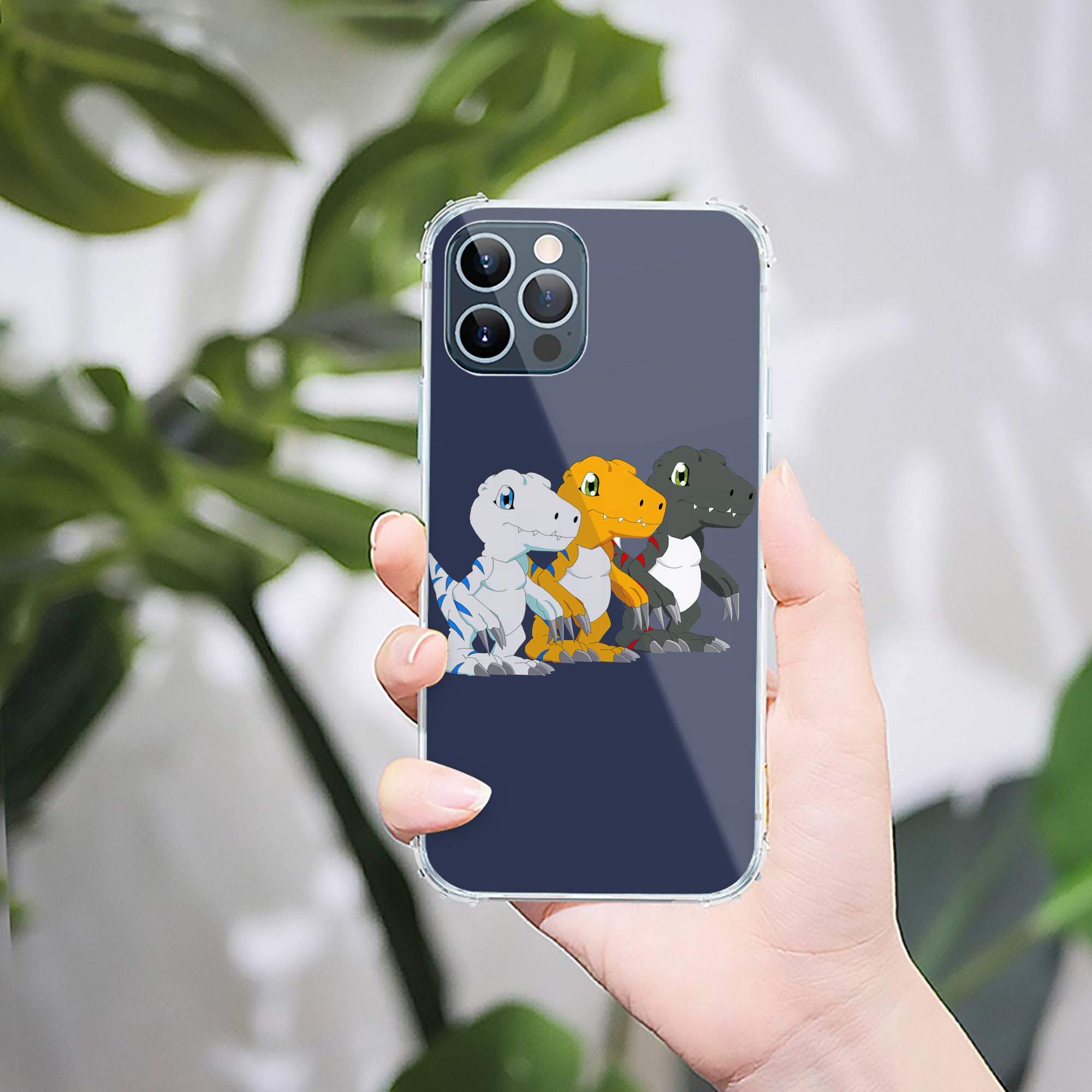（画像用） Digimon デジタルモンスター/デジモン 【iPhone 12シリーズ対応】透明スマホケース（クリアソフトケース）